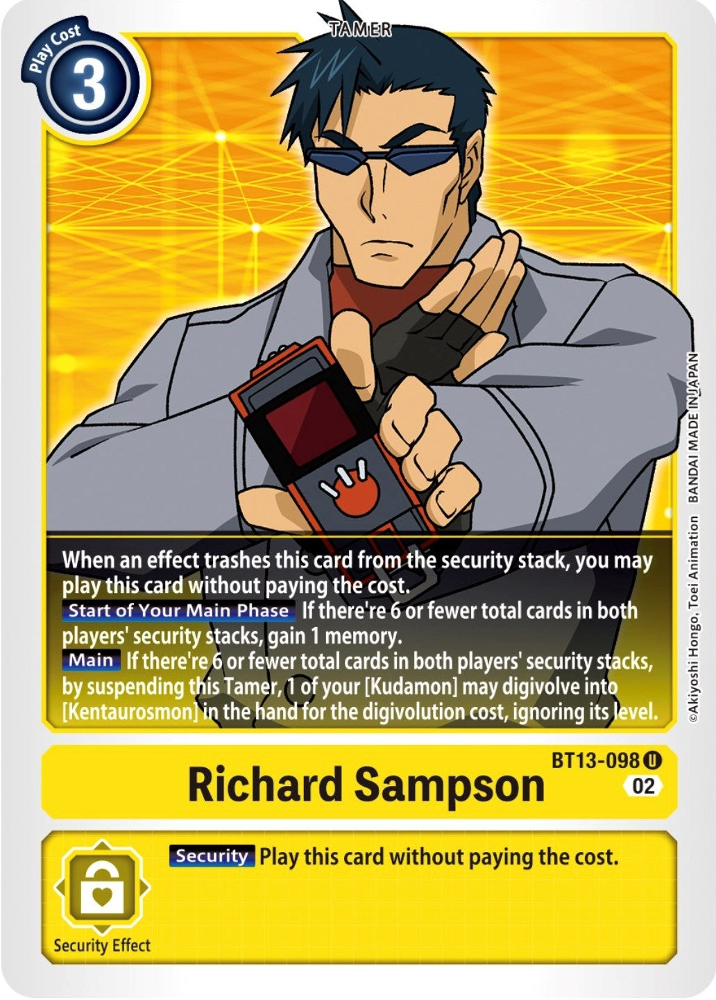 Image for Richard Sampson (BT13-098 U) (BT13) - Digimon Card Game