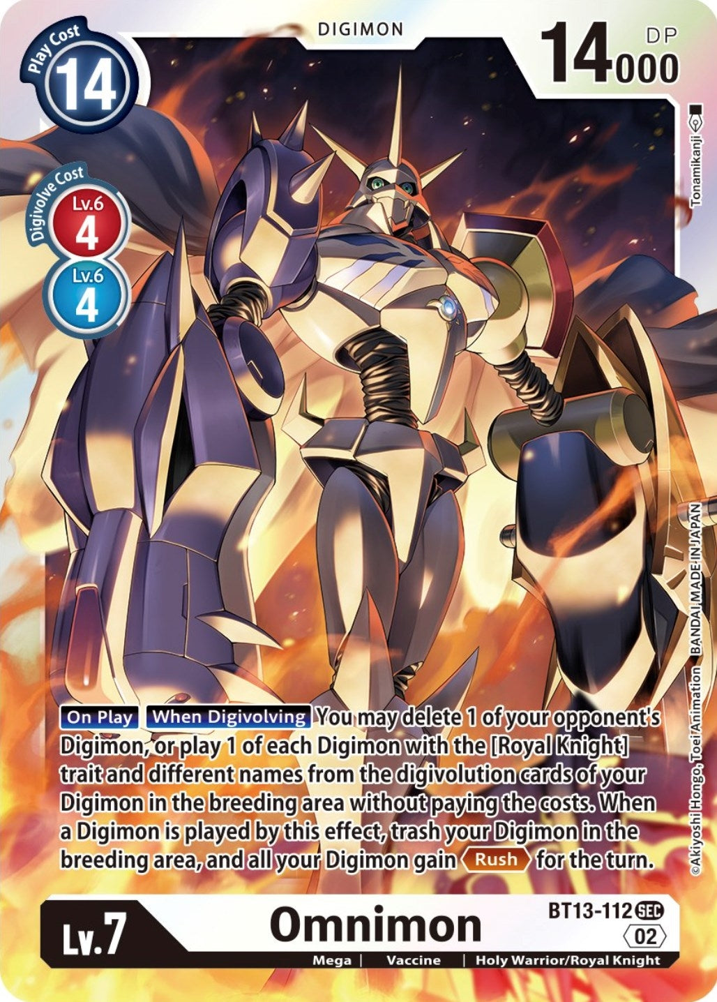 Image for Omnimon (BT13-112 SEC) (BT13) - Digimon Card Game