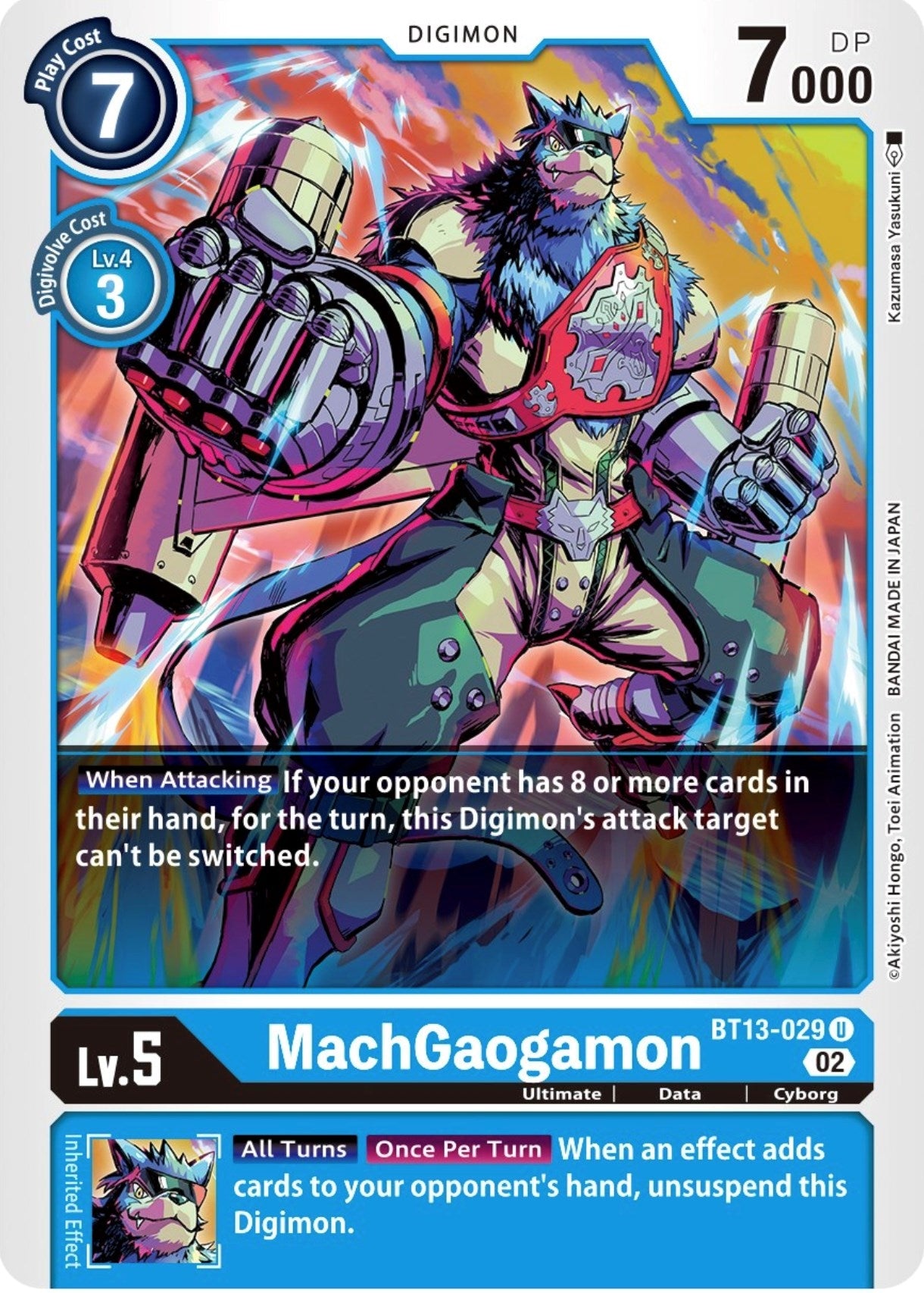 Image for MachGaogamon (BT13-029 U) (BT13) - Digimon Card Game
