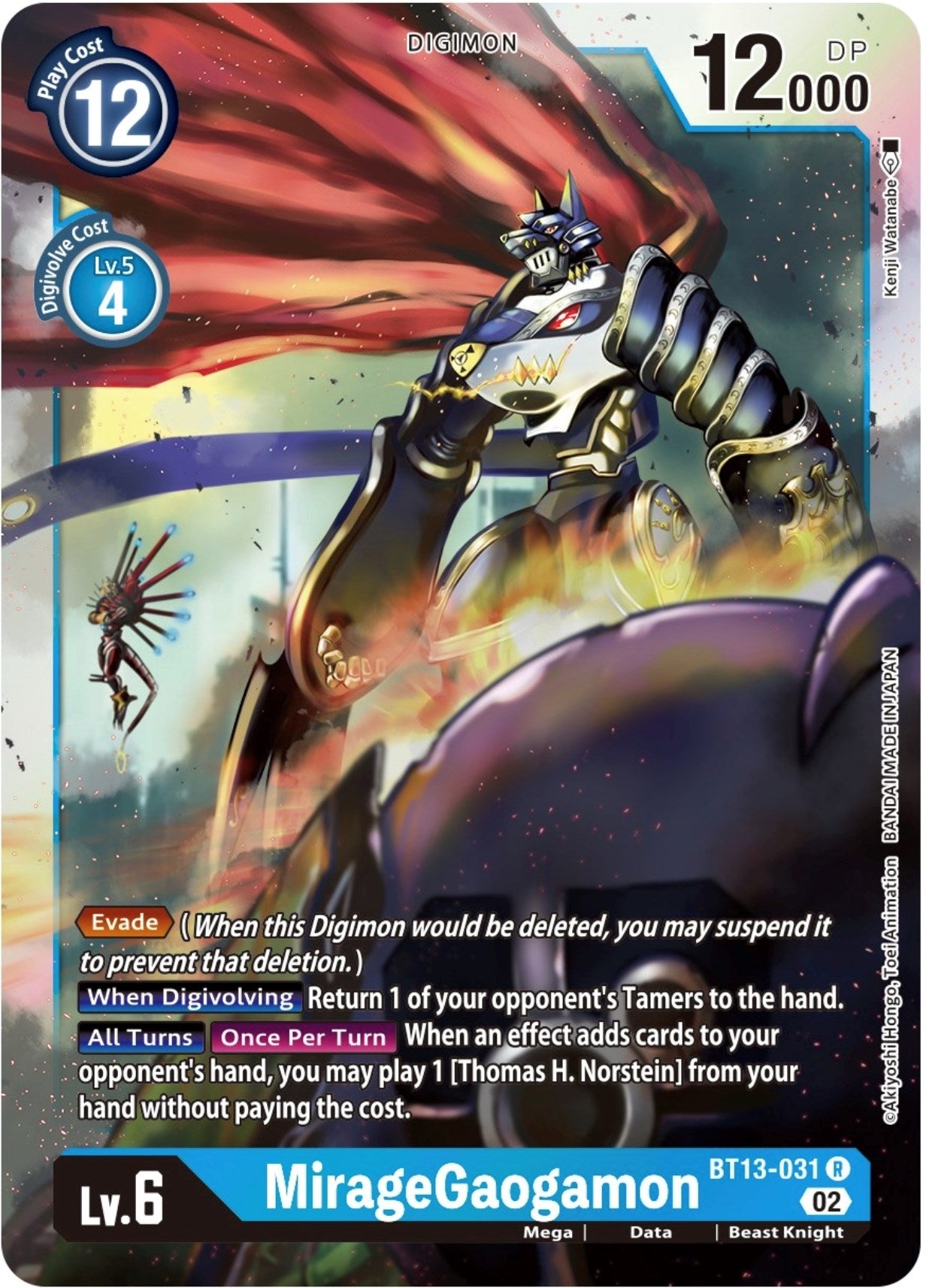 Image for MirageGaogamon (BT13-031 R) (BT13) - Digimon Card Game