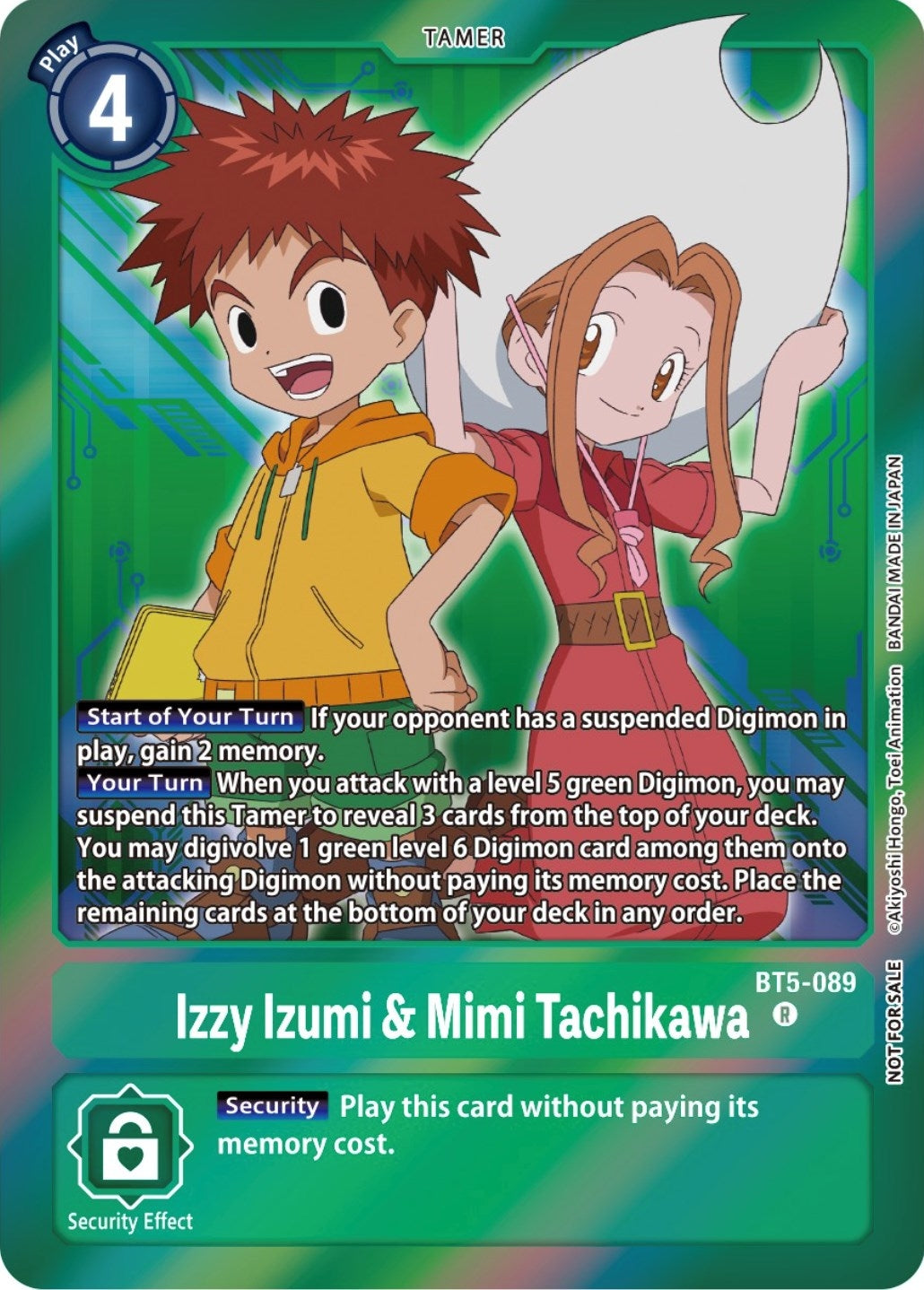 Image for Izzy Izumi & Mimi Tachikawa (Event Pack 5) (BT5-089 R) (BT05) - Digimon Card Game