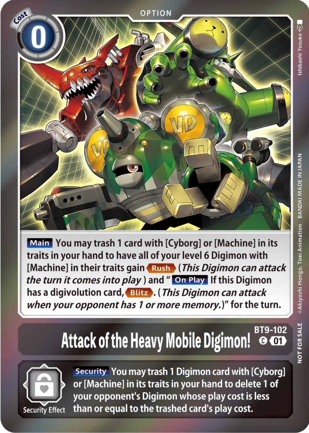 Image for Attack of the Heavy Mobile Digimon! (Event Pack 5) (BT9-102 C) (BT09) - Digimon Card Game