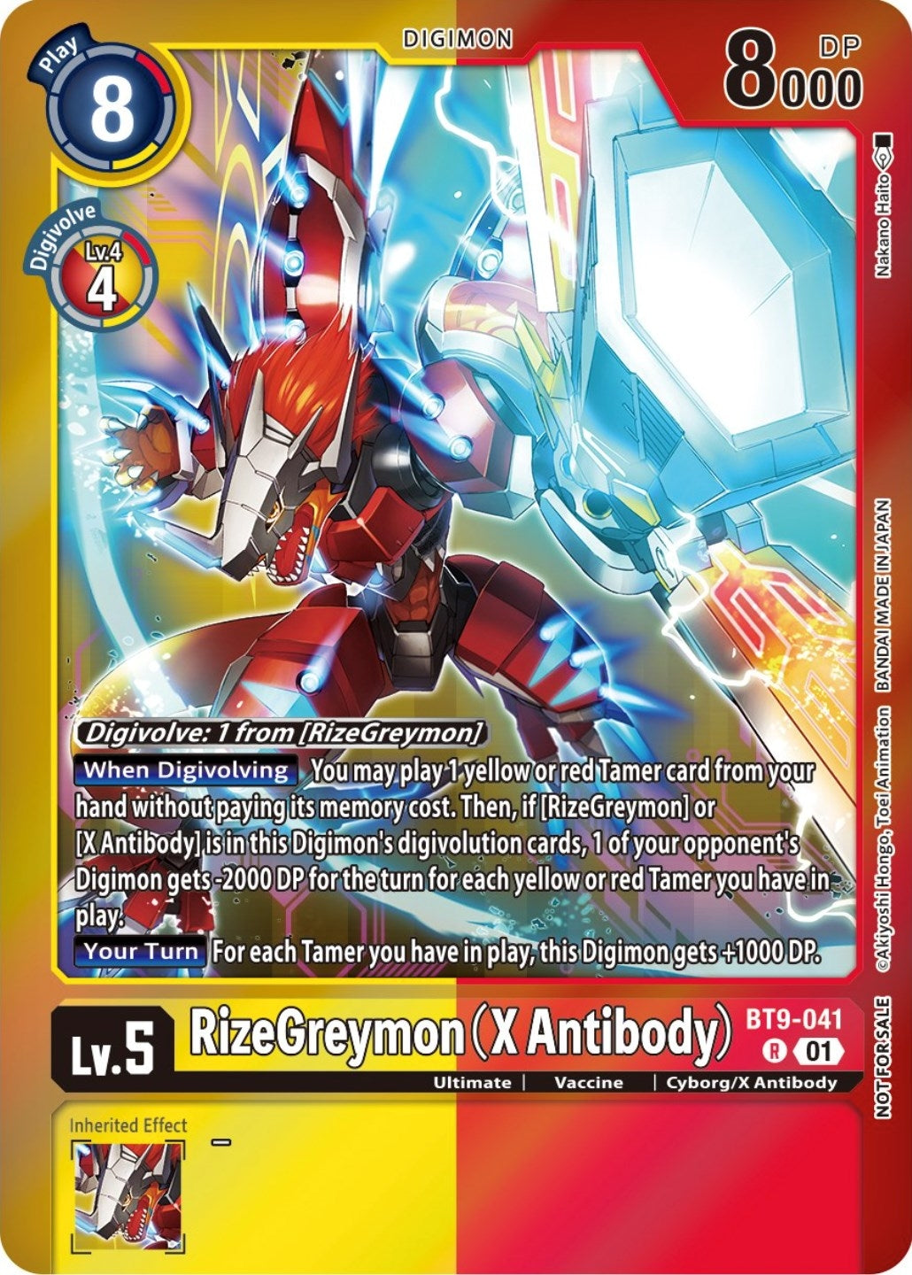 Image for RizeGreymon (X Antibody) (Event Pack 5) (BT9-041 R) (BT09) - Digimon Card Game