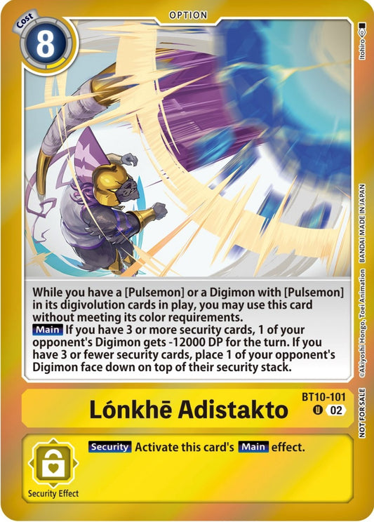 Image for Lonkhe Adistakto (Event Pack 5) (BT10-101 U) (BT10) - Digimon Card Game