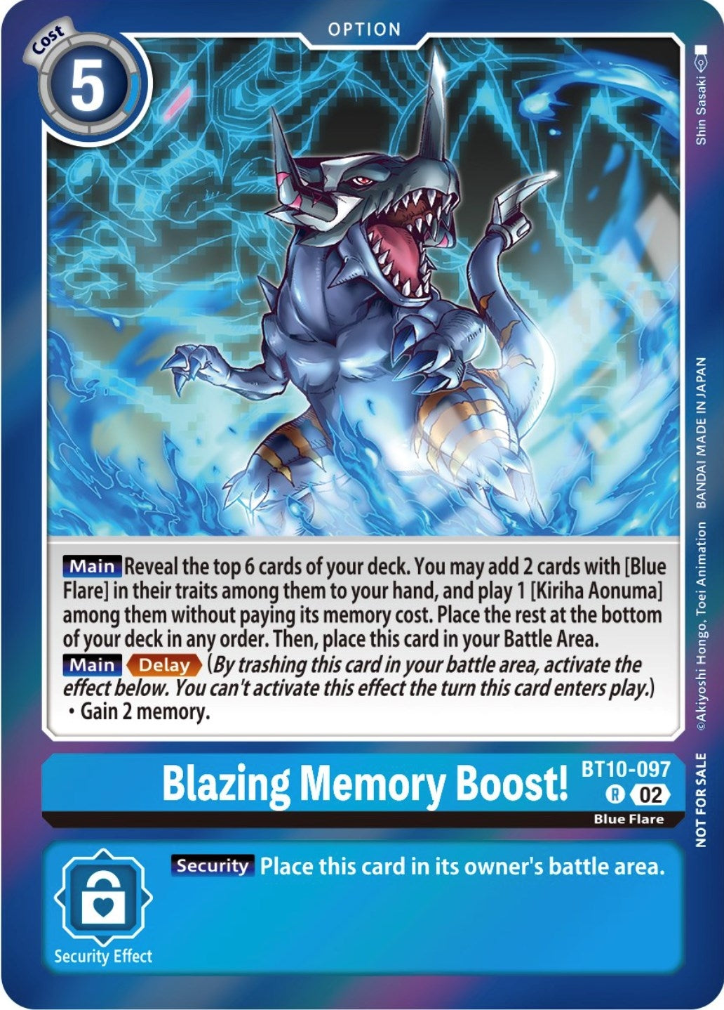 Image for Blazing Memory Boost! (Event Pack 5) (BT10-097 R) (BT10) - Digimon Card Game