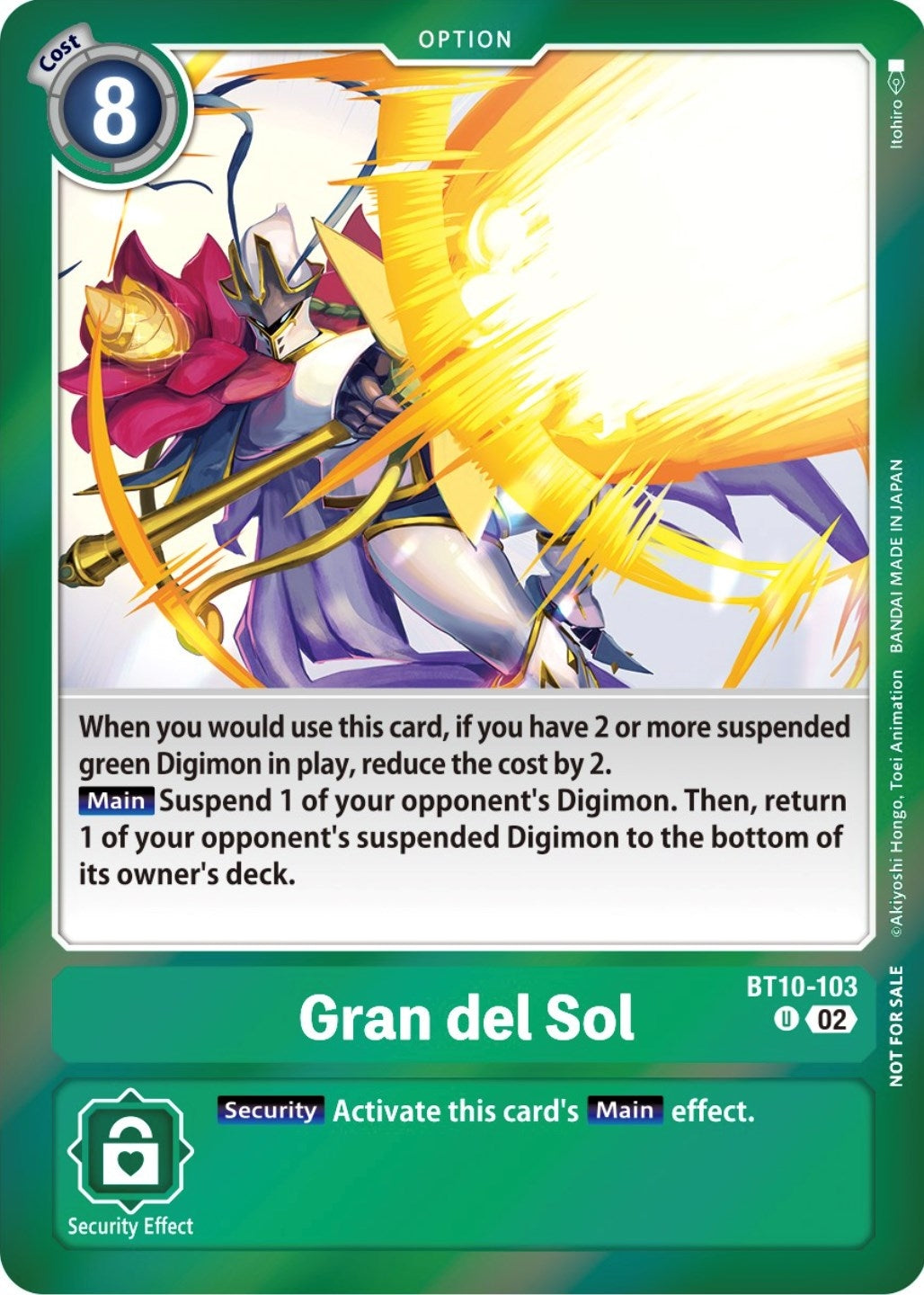 Image for Gran del Sol (Event Pack 5) (BT10-103 U) (BT10) - Digimon Card Game