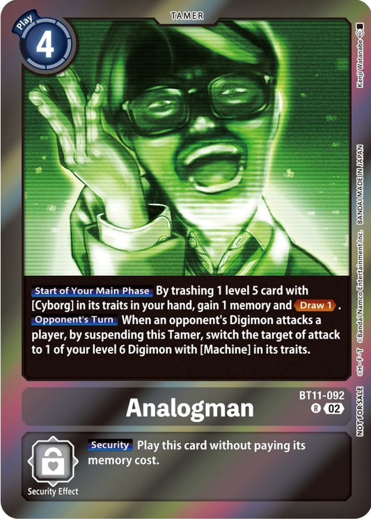 Image for Analogman (Event Pack 5) (BT11-092 R) (BT11) - Digimon Card Game