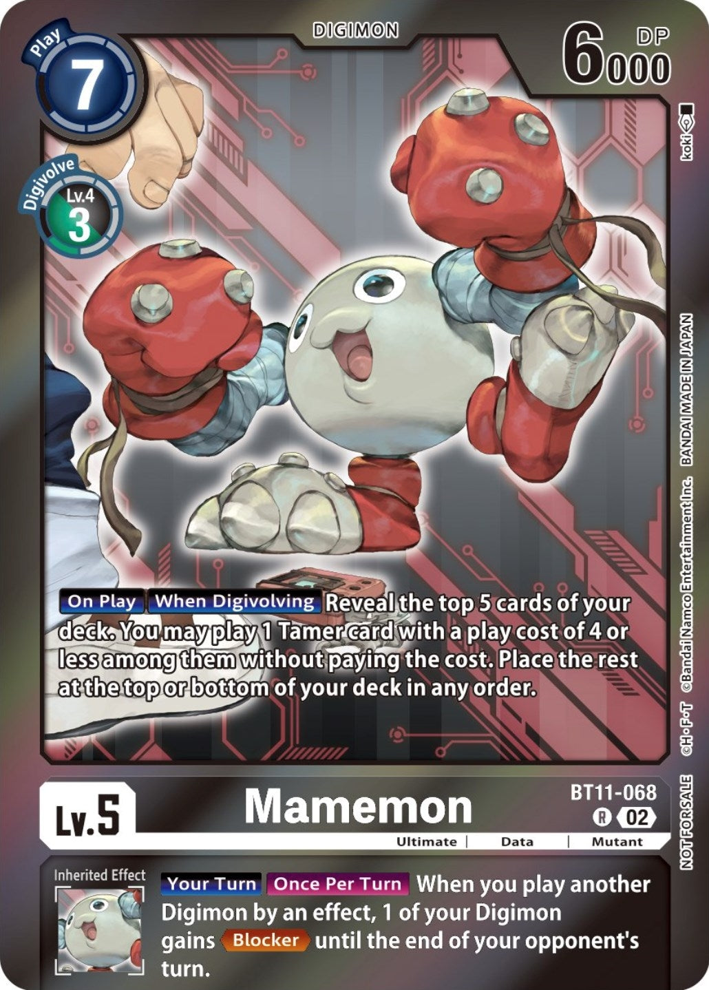 Image for Mamemon (Event Pack 5) (BT11-068 R) (BT11) - Digimon Card Game