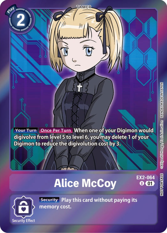 Image for Alice McCoy (Event Pack 5) (EX2-064 U) (EX02) - Digimon Card Game