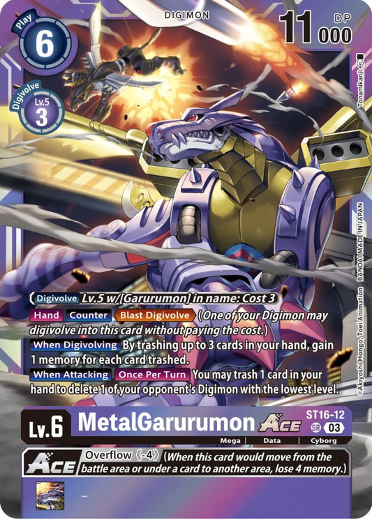 Image for MetalGarurumon ACE (Box Topper) (ST16-12) (BT13) - Digimon Card Game