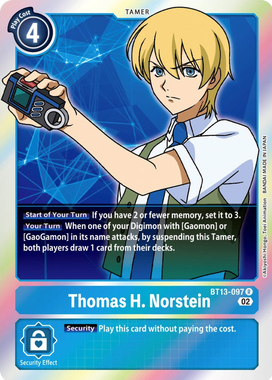 Image for Thomas H. Norstein (BT13-097 R) (BT13) - Digimon Card Game
