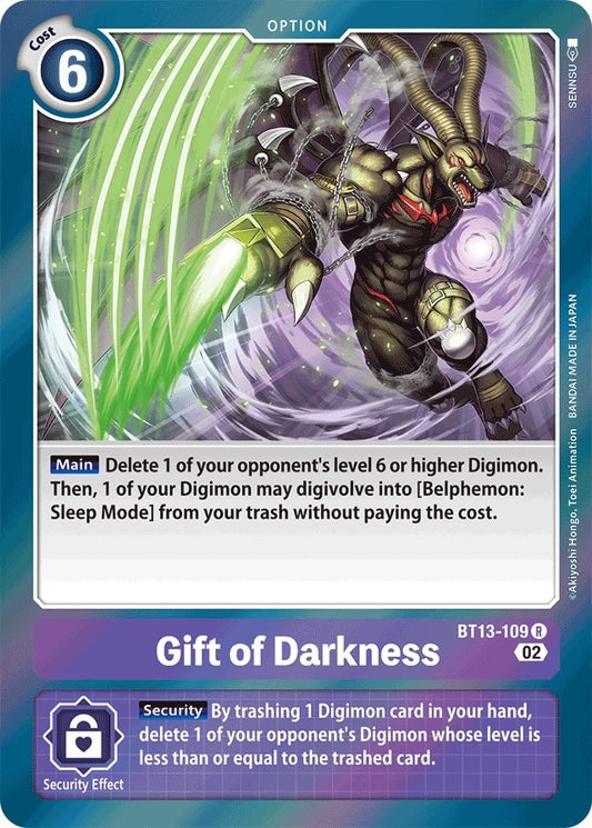 Image for Gift of Darkness (BT13-109 R) (BT13) - Digimon Card Game