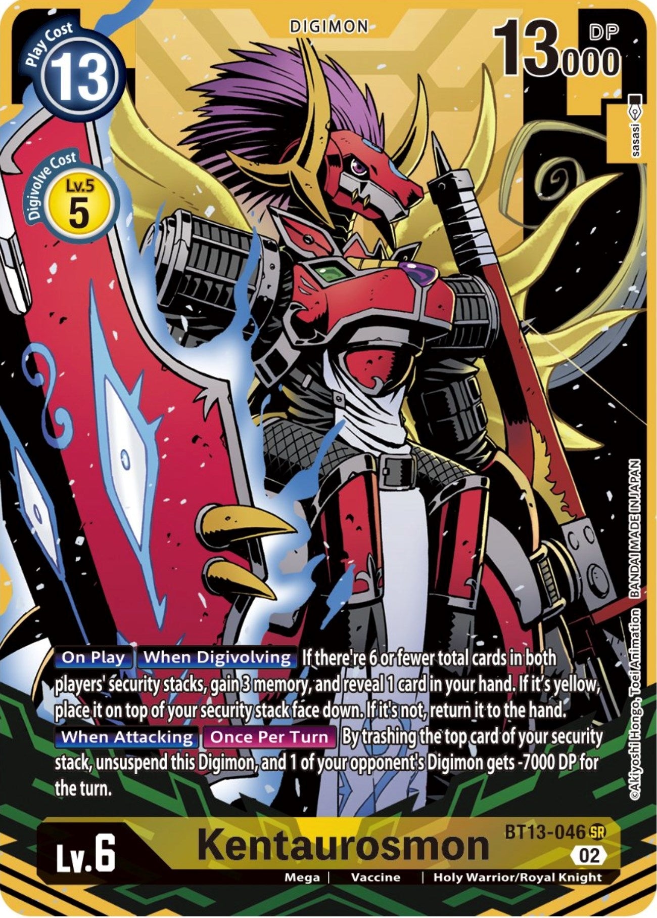 Image for Kentaurosmon (Alternate Art) (BT13-046 SR) (BT13) - Digimon Card Game