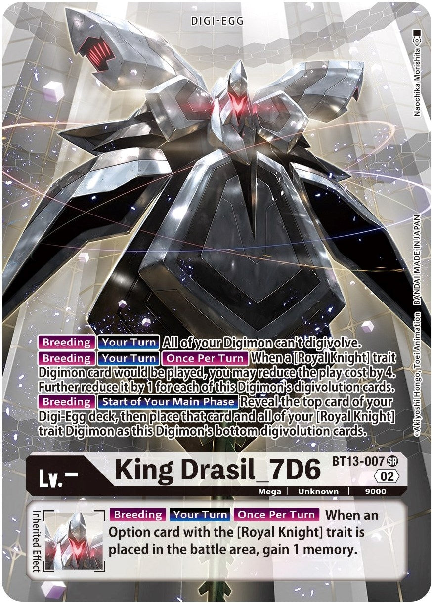 Image for King Drasil_7D6 (Alternate Art) (BT13-007 SR) (BT13) - Digimon Card Game