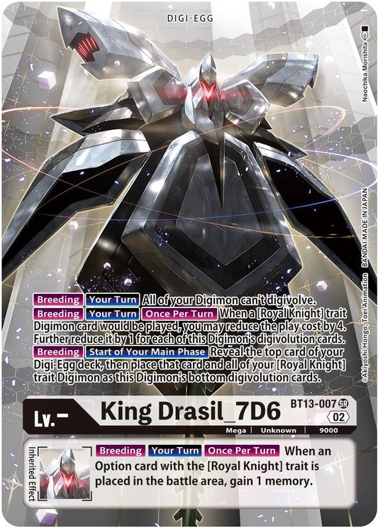 Image for King Drasil_7D6 (Alternate Art) (BT13-007 SR) (BT13) - Digimon Card Game