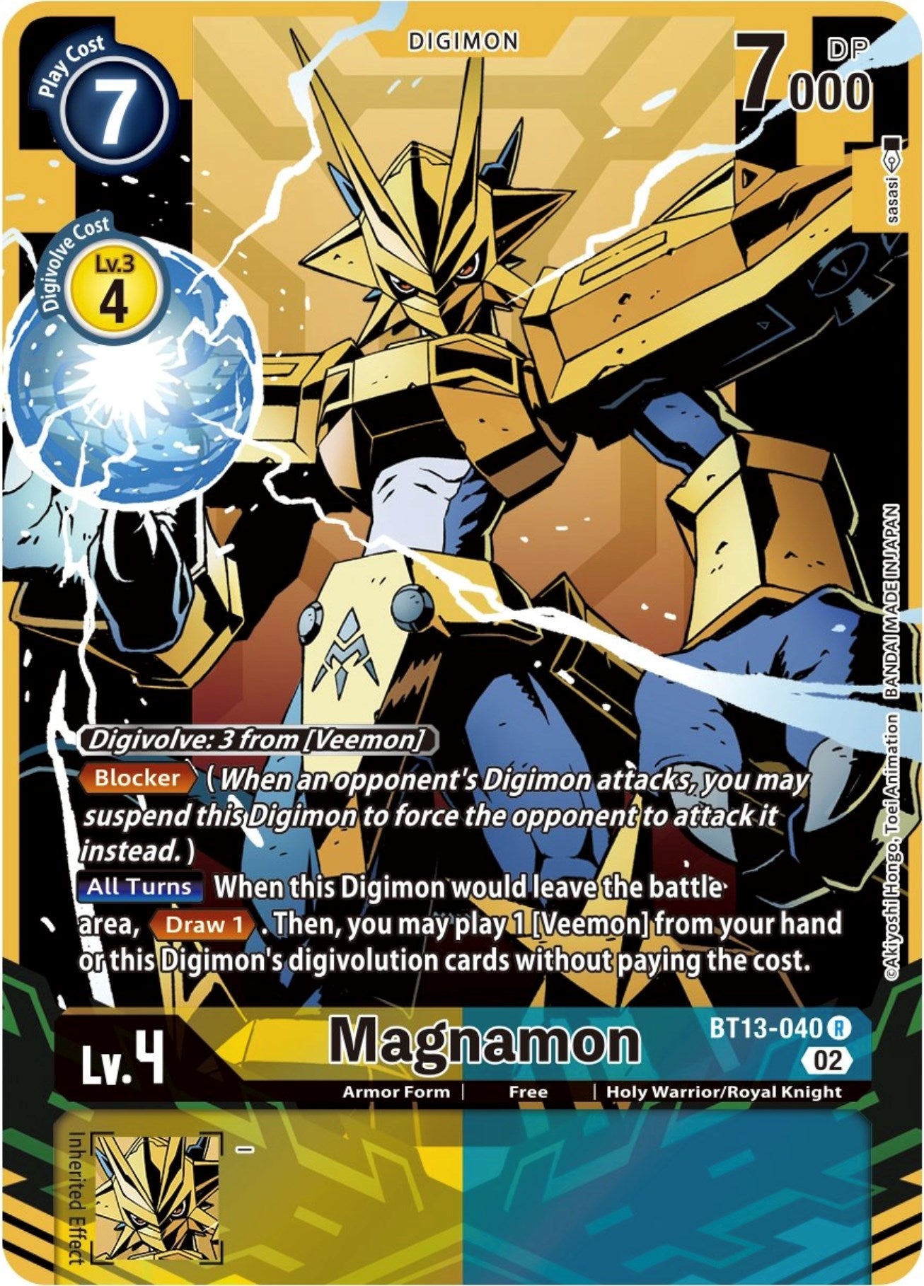 Image for Magnamon (Alternate Art) (BT13-040 R) (BT13) - Digimon Card Game