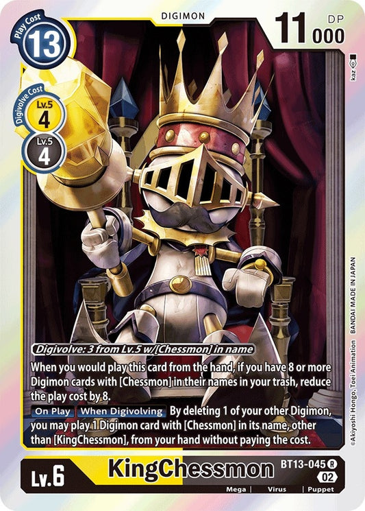 Image for KingChessmon (BT13-045 R) (BT13) - Digimon Card Game