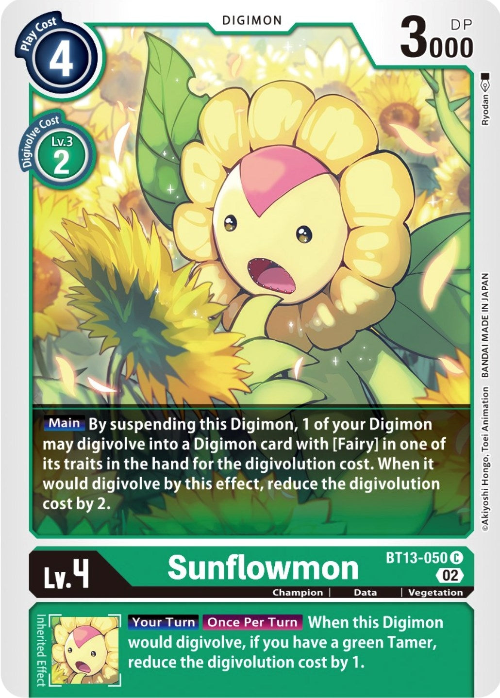 Image for Sunflowmon (BT13-050 C) (BT13) - Digimon Card Game
