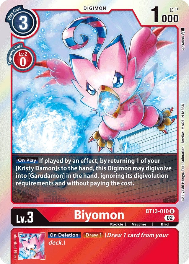 Image for Biyomon (BT13-010 R) (BT13) - Digimon Card Game