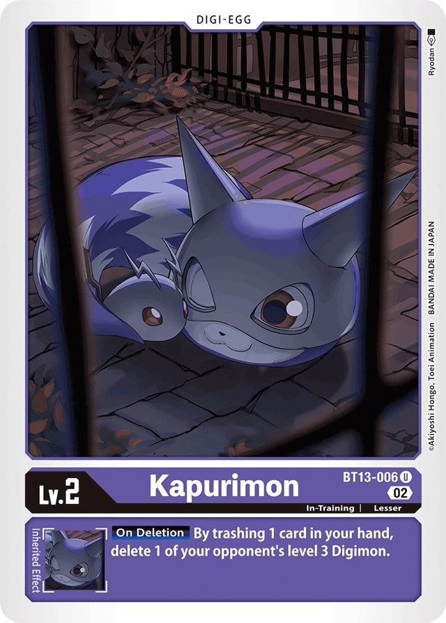Image for Kapurimon (BT13-006 U) (BT13) - Digimon Card Game