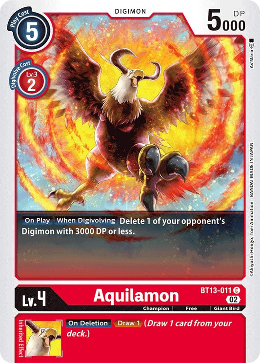 Image for Aquilamon (BT13-011 C) (BT13) - Digimon Card Game