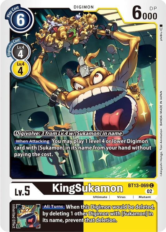 Image for KingSukamon (BT13-069 C) (BT13) - Digimon Card Game