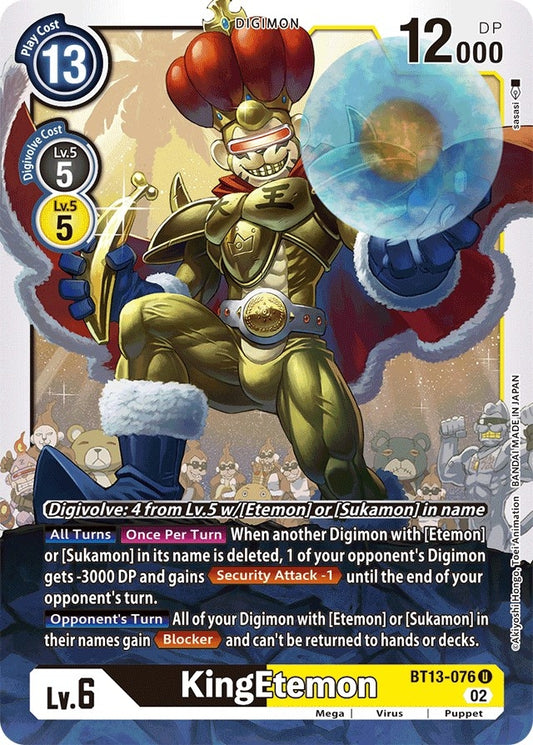 Image for KingEtemon (BT13-076 U) (BT13) - Digimon Card Game