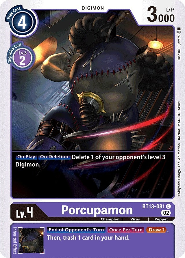 Image for Porcupamon (BT13-081 C) (BT13) - Digimon Card Game