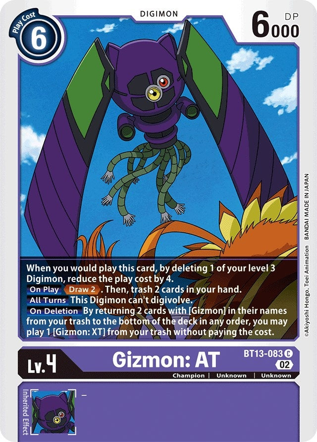 Image for Gizmon: AT (BT13-083 C) (BT13) - Digimon Card Game