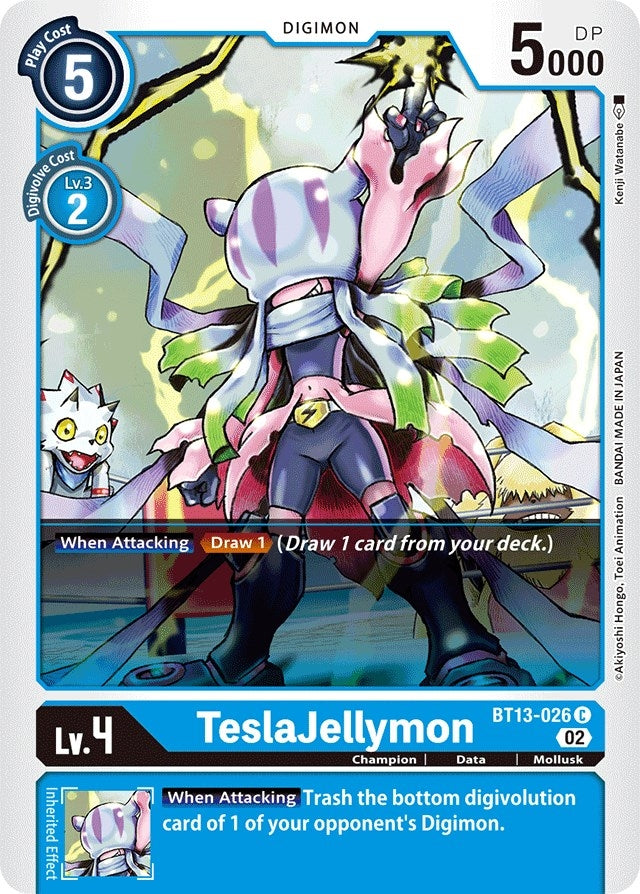 Image for TeslaJellymon (BT13-026 C) (BT13) - Digimon Card Game