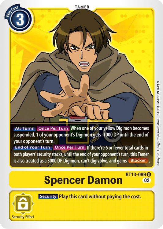 Image for Spencer Damon (BT13-099 U) (BT13) - Digimon Card Game