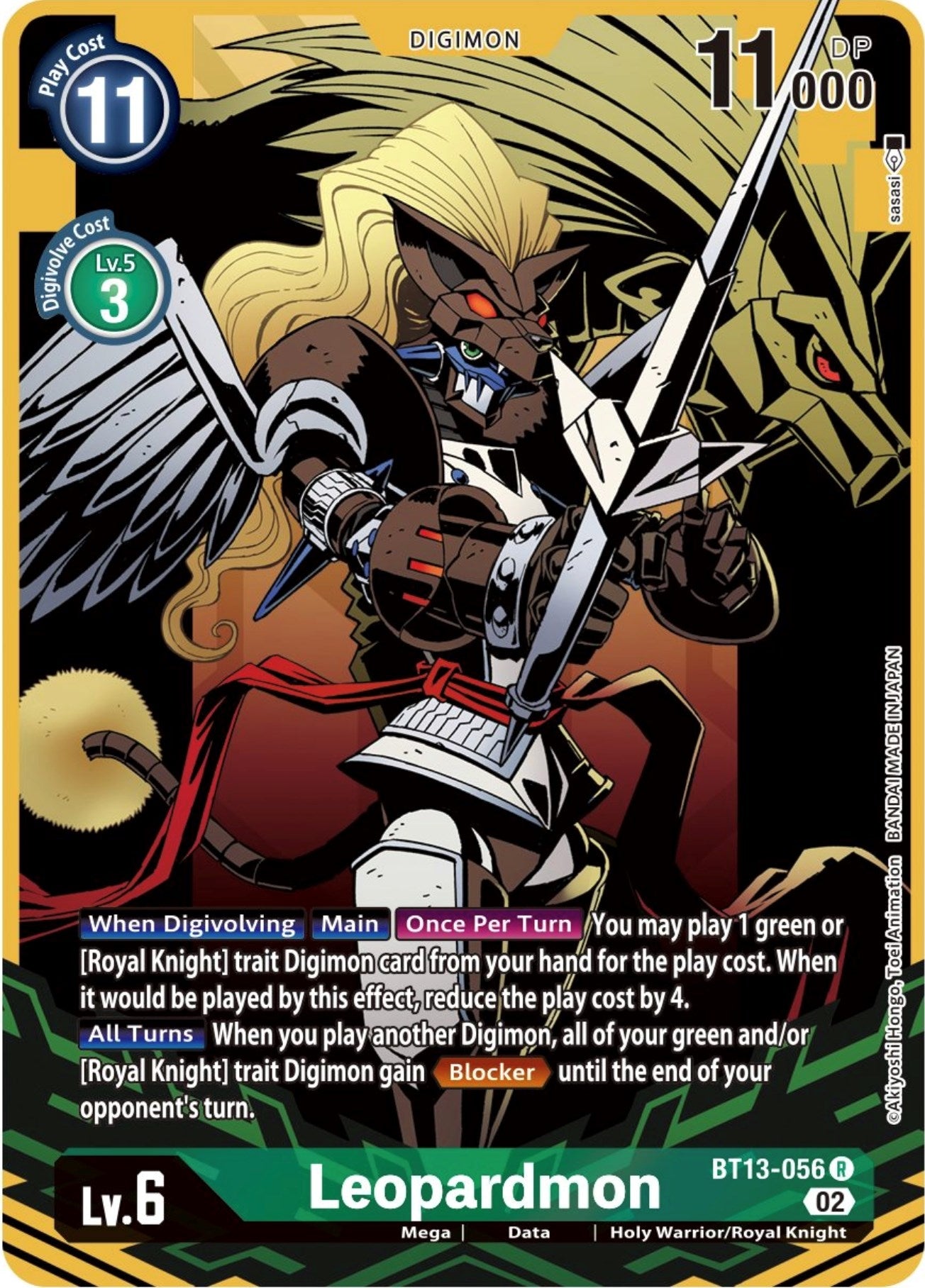 Image for Leopardmon (Alternate Art) (BT13-056 R) (BT13) - Digimon Card Game
