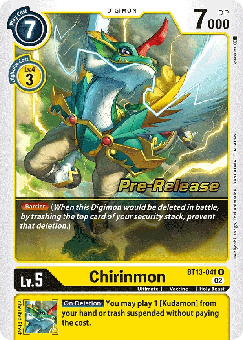 Image for Chirinmon (BT13-041 U) (BT13_PR) - Digimon Card Game
