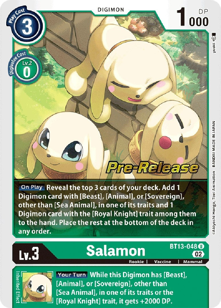 Image for Salamon (BT13-048 U) (BT13_PR) - Digimon Card Game