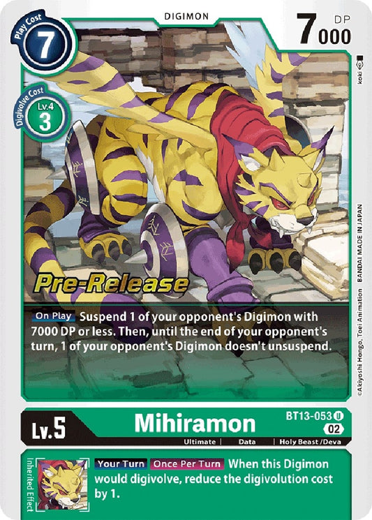 Image for Mihiramon (BT13-053 U) (BT13_PR) - Digimon Card Game
