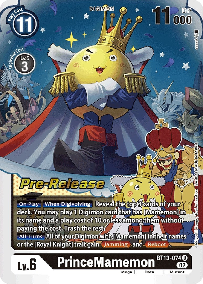 Image for PrinceMamemon (BT13-074 U) (BT13_PR) - Digimon Card Game