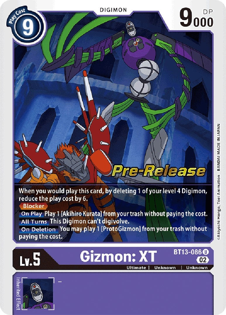 Image for Gizmon: XT (BT13-086 U) (BT13_PR) - Digimon Card Game