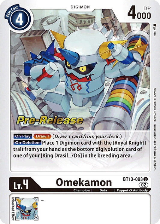 Image for Omekamon (BT13-093 U) (BT13_PR) - Digimon Card Game