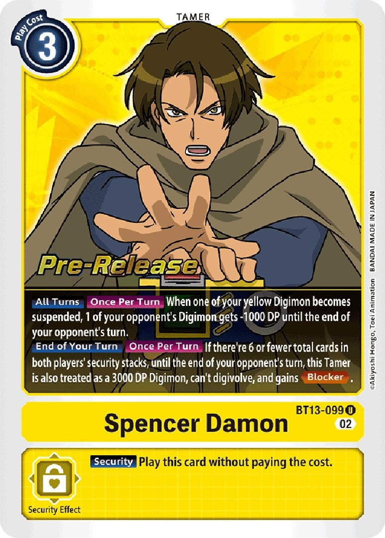 Image for Spencer Damon (BT13-099 U) (BT13_PR) - Digimon Card Game