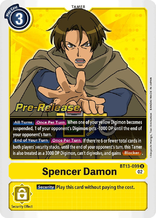 Image for Spencer Damon (BT13-099 U) (BT13_PR) - Digimon Card Game