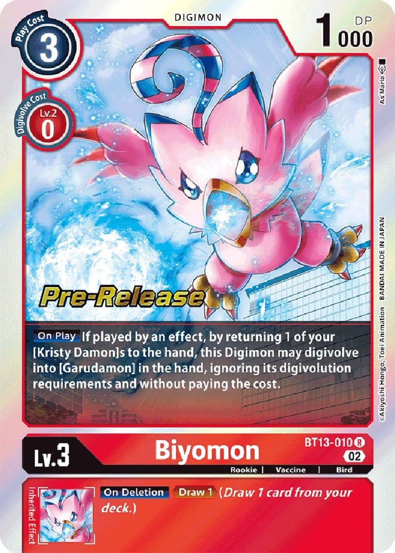 Image for Biyomon (BT13-010 R) (BT13_PR) - Digimon Card Game