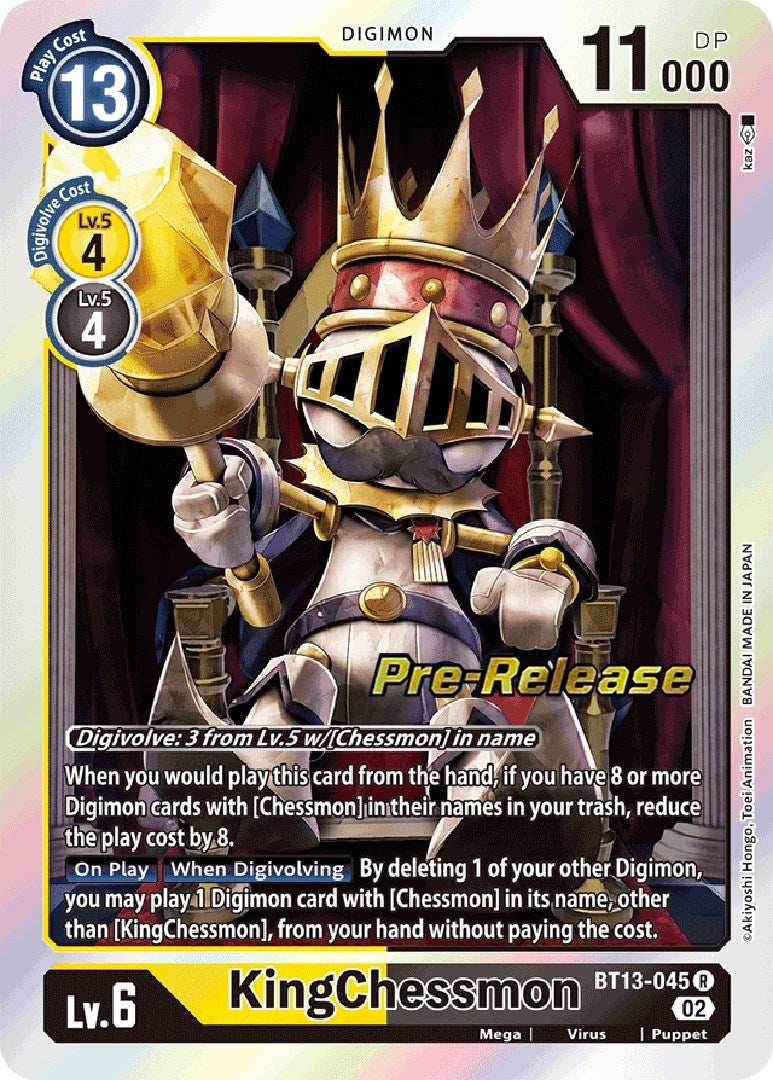 Image for KingChessmon (BT13-045 R) (BT13_PR) - Digimon Card Game