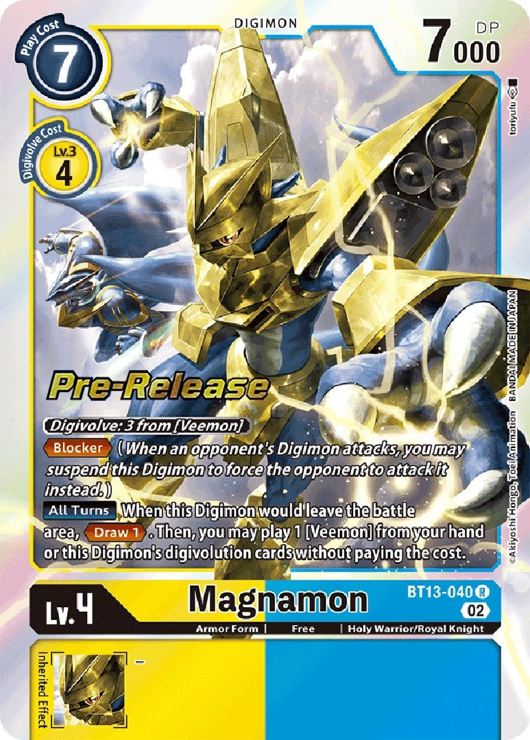 Image for Magnamon (BT13-040 R) (BT13_PR) - Digimon Card Game