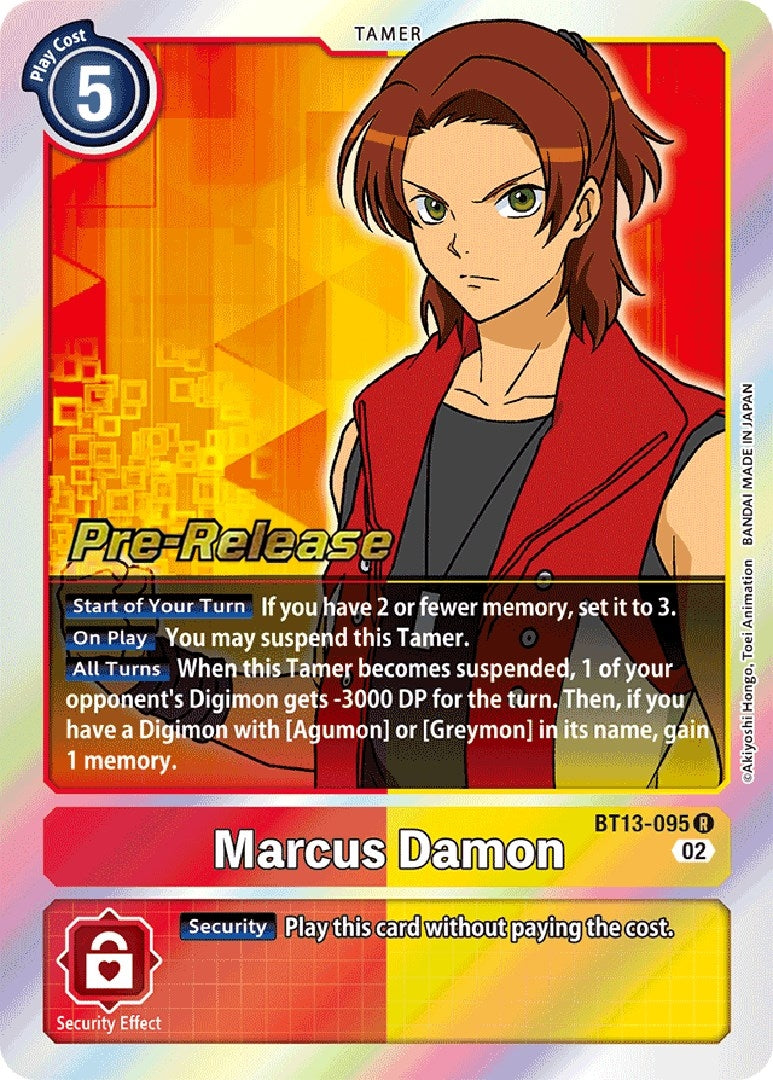 Image for Marcus Damon (BT13-095 R) (BT13_PR) - Digimon Card Game
