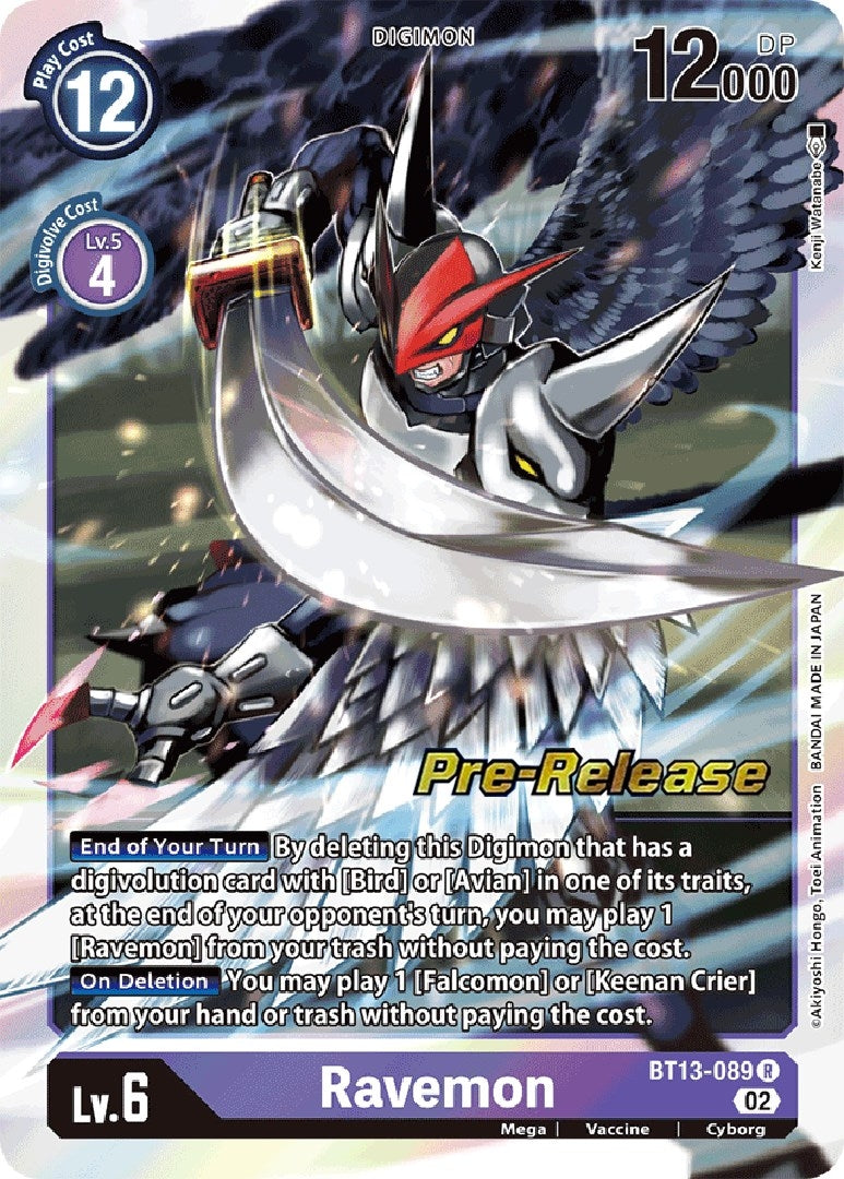 Image for Ravemon (BT13-089 R) (BT13_PR) - Digimon Card Game
