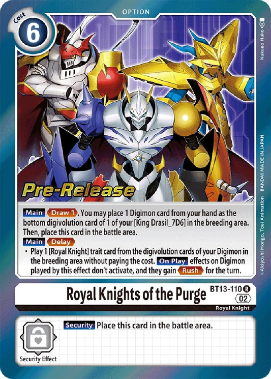 Image for Royal Knights of the Purge (BT13-110 R) (BT13_PR) - Digimon Card Game