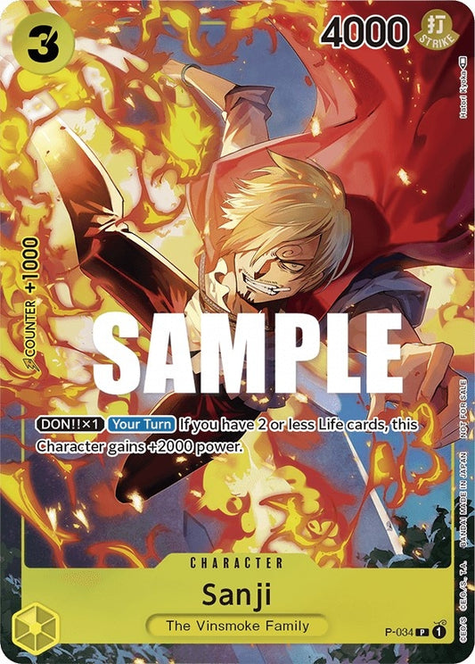 Image for Sanji (Event Pack Vol. 2) (P-034) (OP-PR) - One Piece Card Game