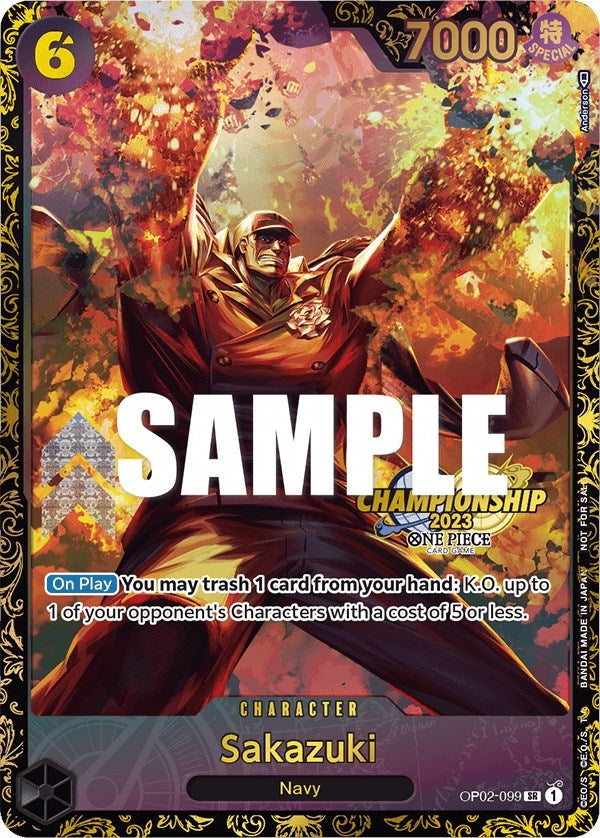 Image for Sakazuki (Championship 2023) (OP02-099) (OP-PR) - One Piece Card Game