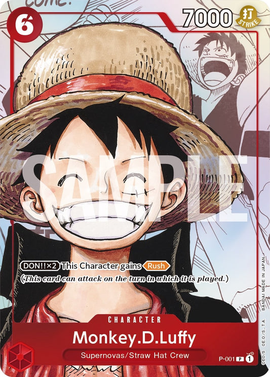Image for Monkey.D.Luffy (Alternate Art) (P-001) (OP-PR) - One Piece Card Game