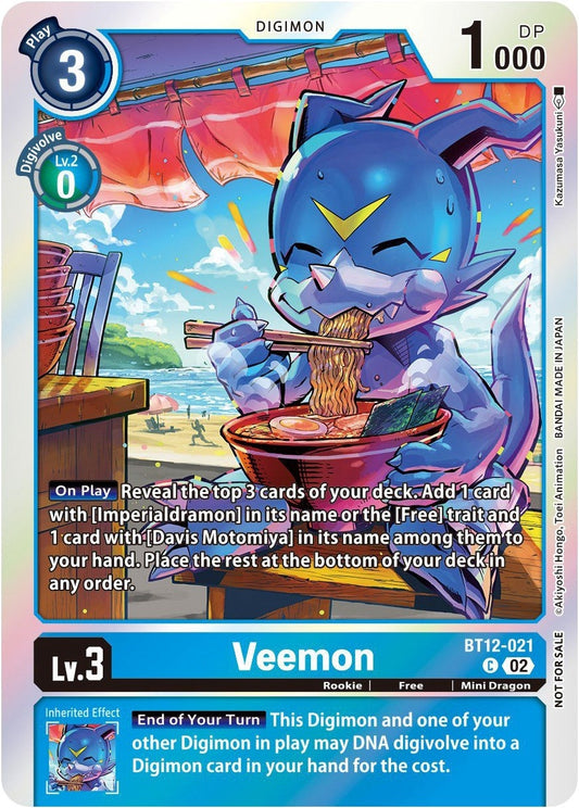 Image for Veemon (Gen Con 2023) (BT12-021) (D-PR) - Digimon Card Game